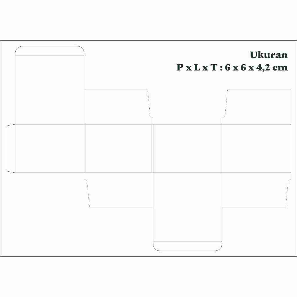 

Box Custom Full Colour/Logo sendiri/Brand sendiri Ukuran P x L x T = 6 x 6 x 4,2 cm
