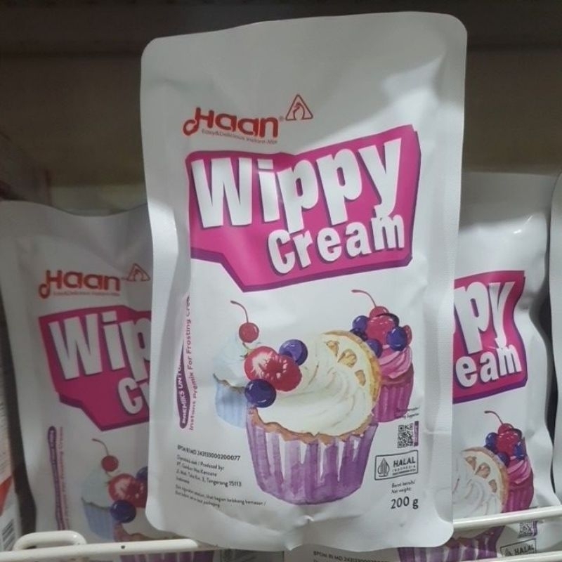 

Haan Wippy cream / bubuk wippy cream 200gr