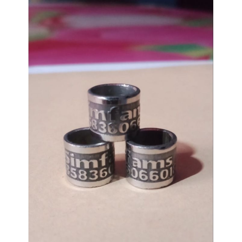 25 biji  ring merpati baja full timbul