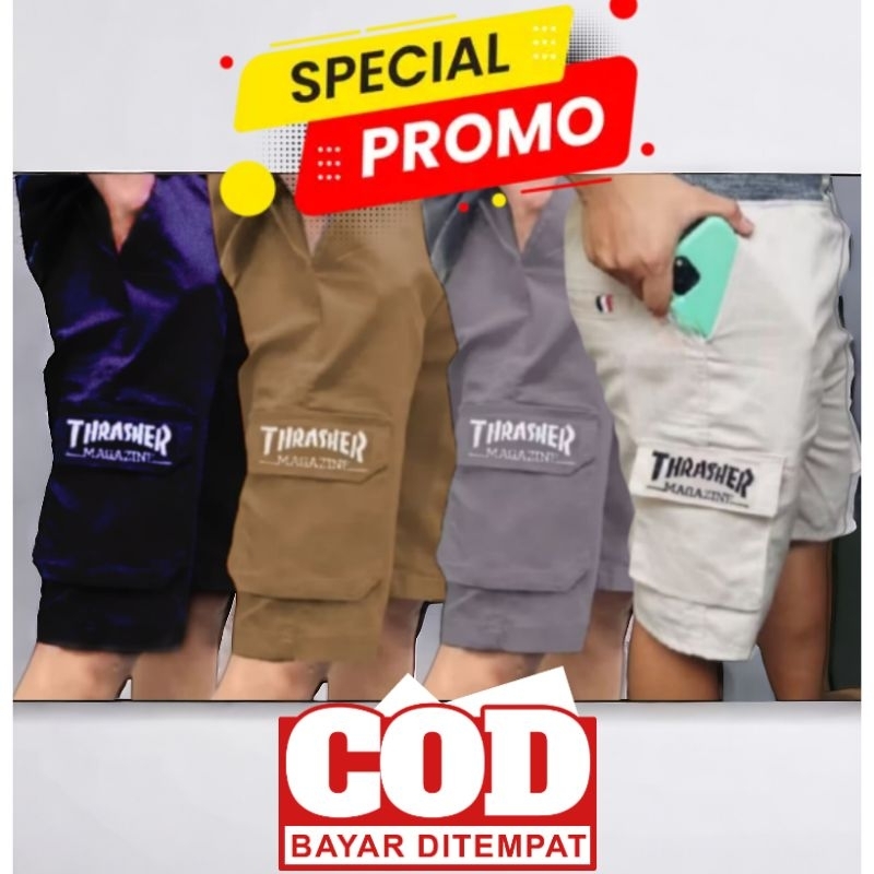 COD Promo Celana Pendek Cargo Pria Distro