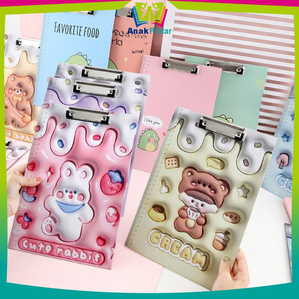 

Papan Ujian A4 Clipboard Karakter 3D / Papan Jalan Papan Ujian Motif Kartun 3D Anak Ukuran A4 Anak Pintar A112