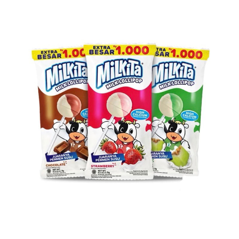 

MILKITA LOLLIPOP RENCENG ISI 10 pcs