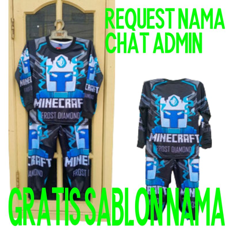 setelan baju tidur frost diamond/piayama frost diamond full printing 2-12 th