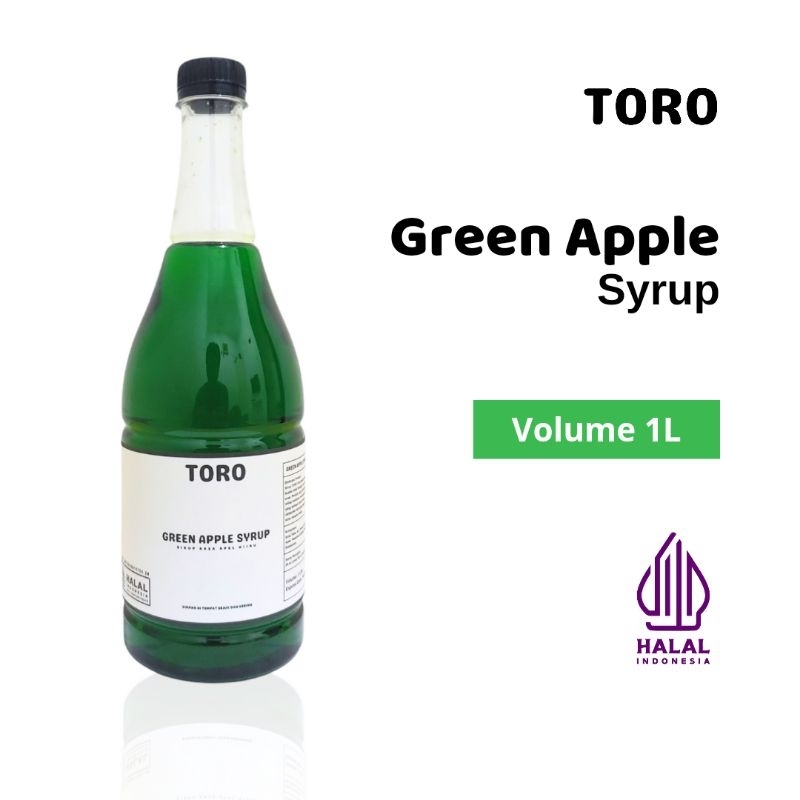 

TORO Syrup Green Apple 1 Liter ( Sirup Rasa Apel )