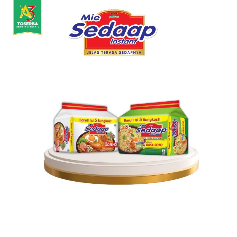 

Mie Sedaap Instant Goreng & Rasa Soto isi 5 Pcs