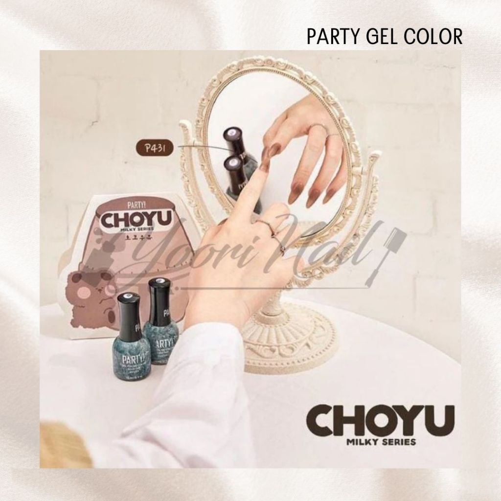 PARTY CHOYU Series kutek gel halal colornail polish 15ml gel party nail art uv led