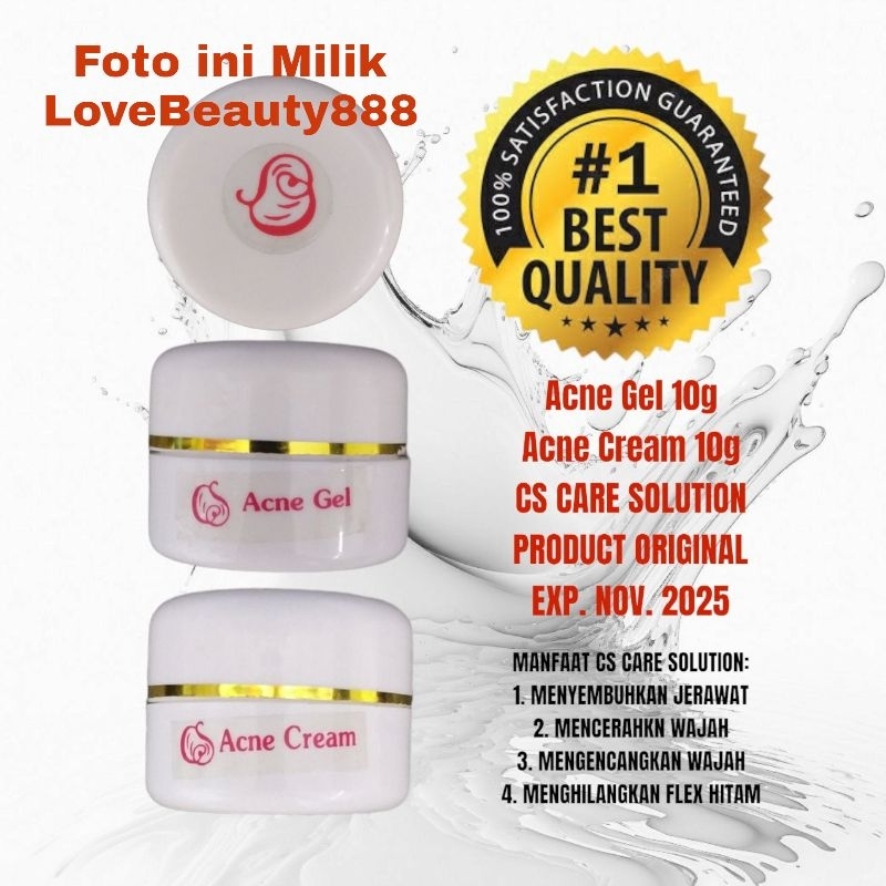 Acne Gel Siang Jerawat CS Care Solution (Acne Day Cream CS Premium)