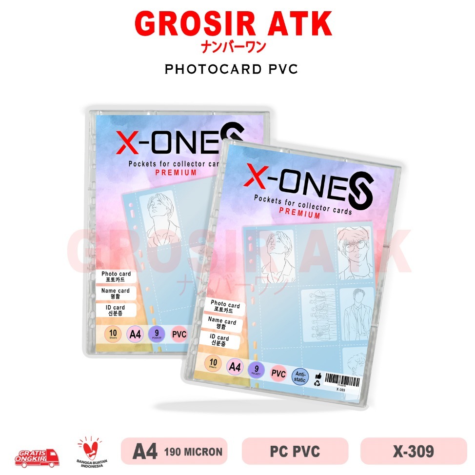 

Grosir ATK - PHOTOCARD PVC UKURAN A4 SLEEVE PHOTOCARD ISI 1PAK