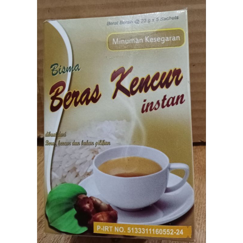 

Jamu Beras kencur instan Bisma sehat kemasan pack isi 5 sachet