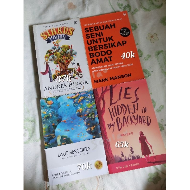 PRELOVED NOVEL ORIGINAL LAUT BERCERITA SIRKUS POHON SEBUAH SENI UNTUK BERSIKAP BODOAMAT LIES HIDDEN 
