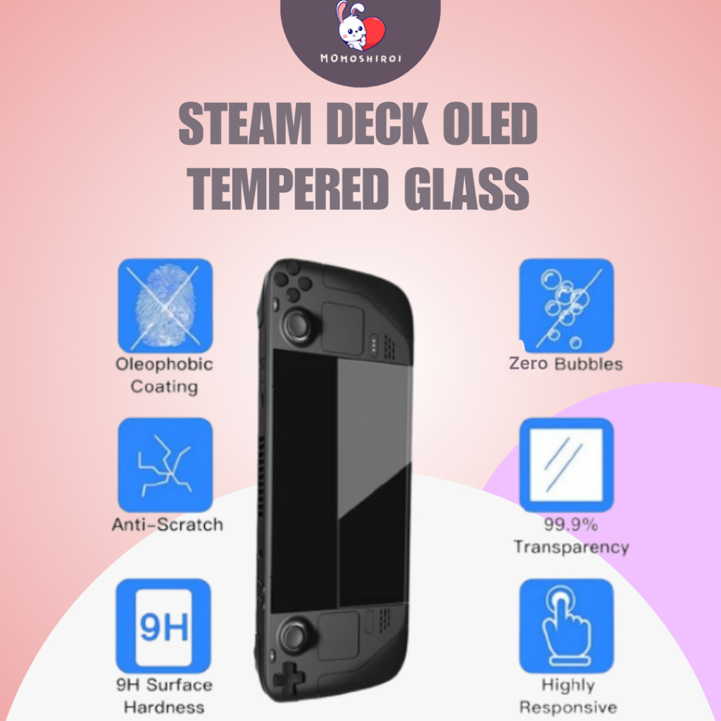 Tempered Glass Steam Deck OLED Antigores Screen Protector Guard SteamDeck