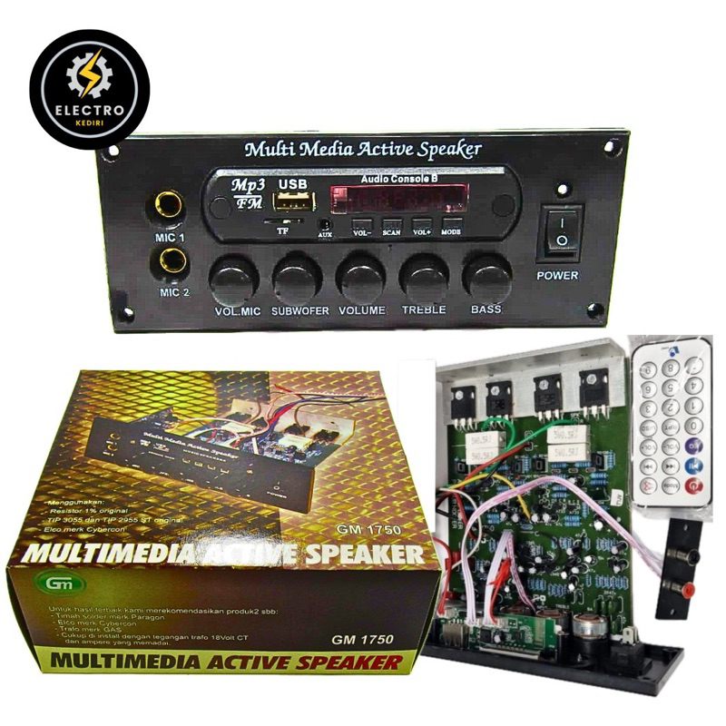 Speaker aktif multimedia bluetooth active speaker + Final mp3 bt | GM1750