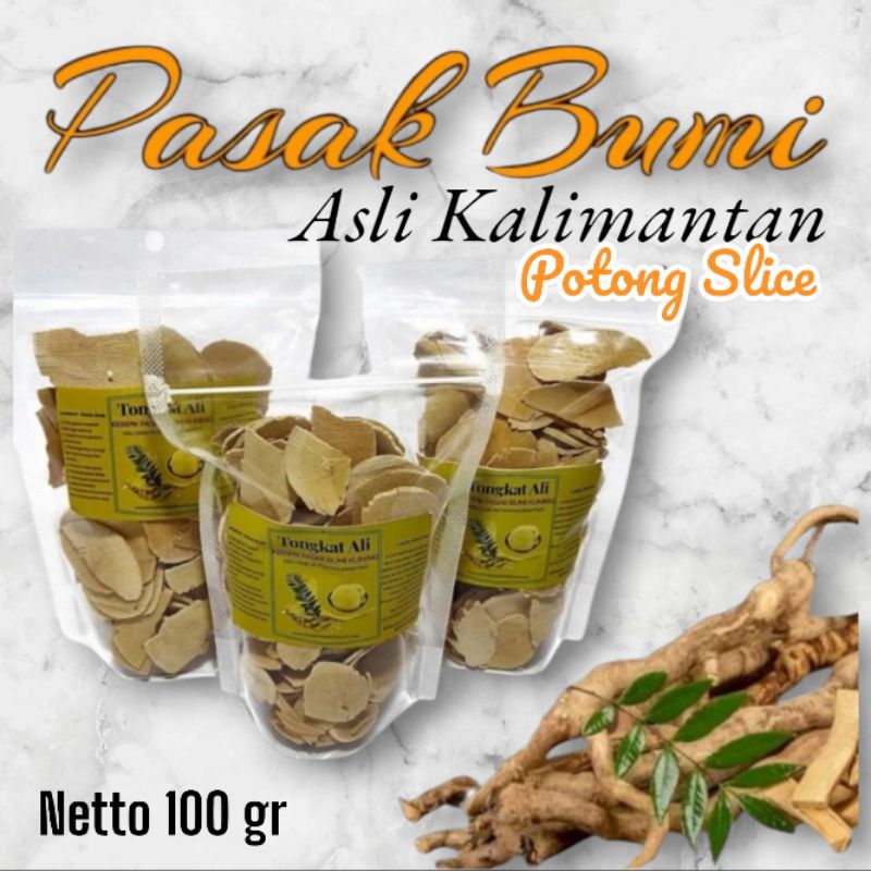 

Akar Herbal P. Bumi Asli Kalimantan 100 gr Potong Slice