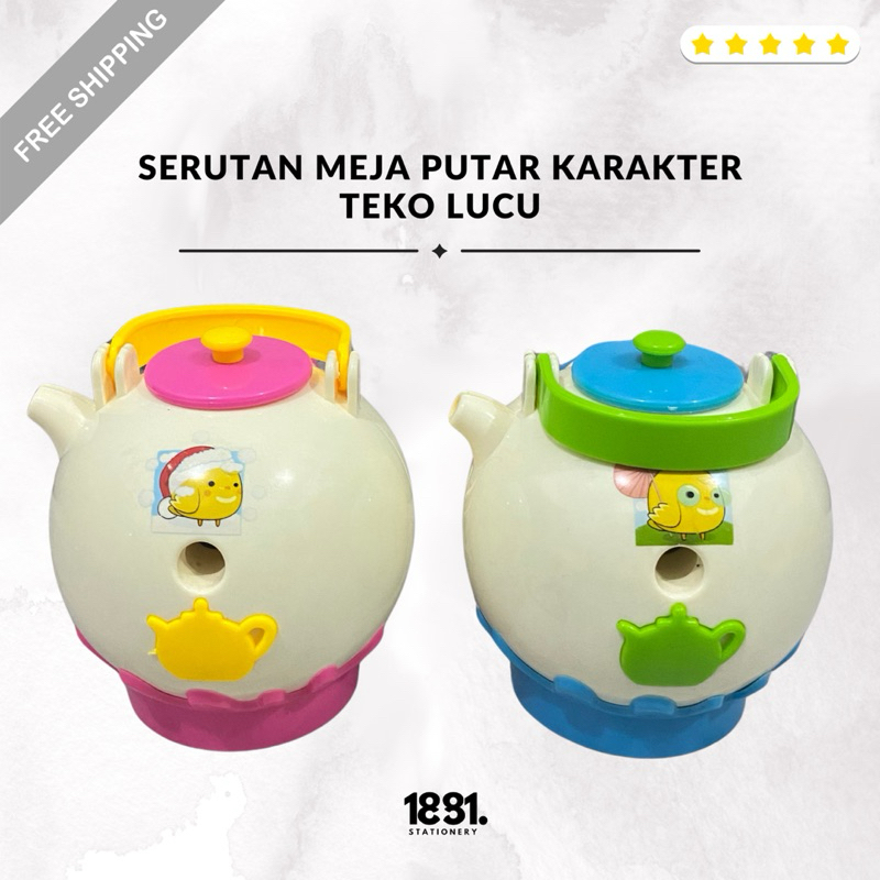 

Rautan Serutan Meja Putar Manual Karakter Teko Lucu (PCS)