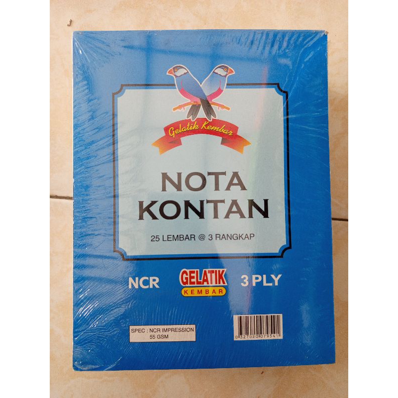 

Nota Kontan 25 lembar 3 ply besar