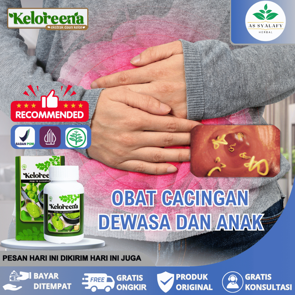 Obat Cacing Untuk Anak & Dewasa, Obat Cacing Perut, Cacing Pita, Cacing Kremi,Obat Cacingan Alami