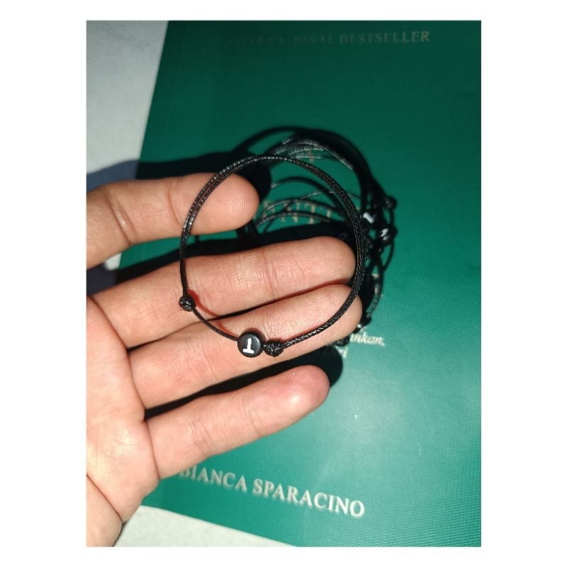 gelang inisial huruf A - Z / gelang couple inisial / gelang inisial korea