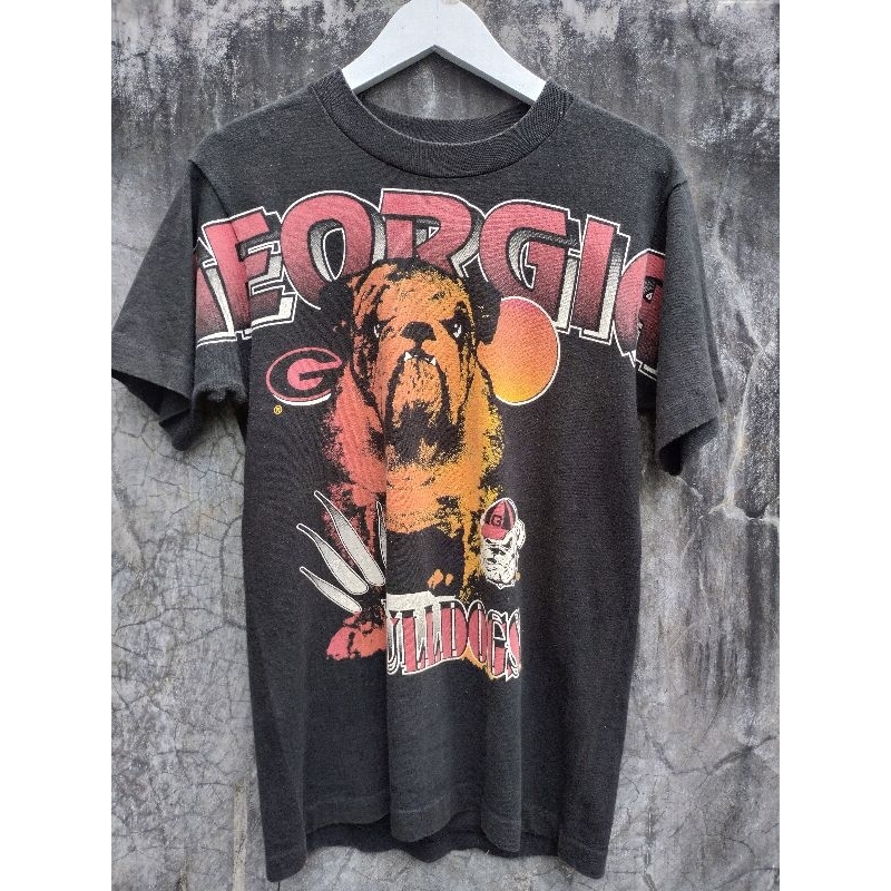 Rare Kaos Vintage AOP Georgia Bulldog 90s