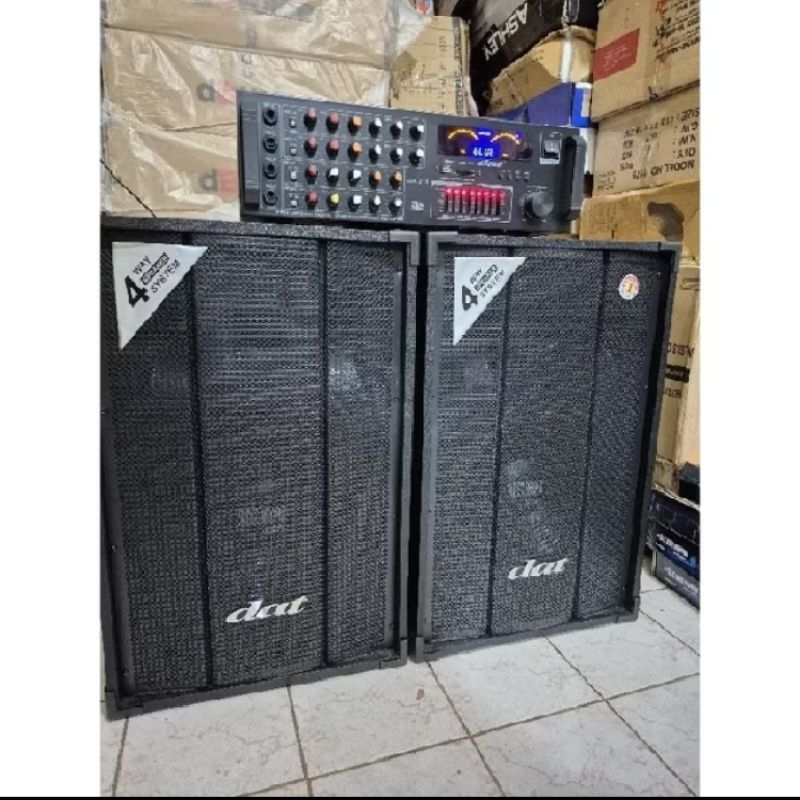 PAKET KARAOKE SPEAKER DAT 12INCH PASIF 2BUAH ORIGINAL