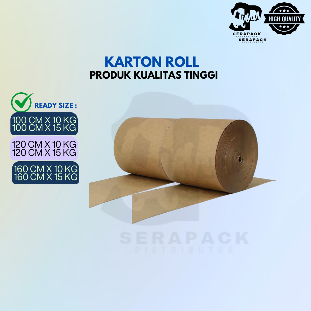 

Kardus Roll / Karton roll / Dus Gulungan / Single Face / Corrugated Roll 15 Kg