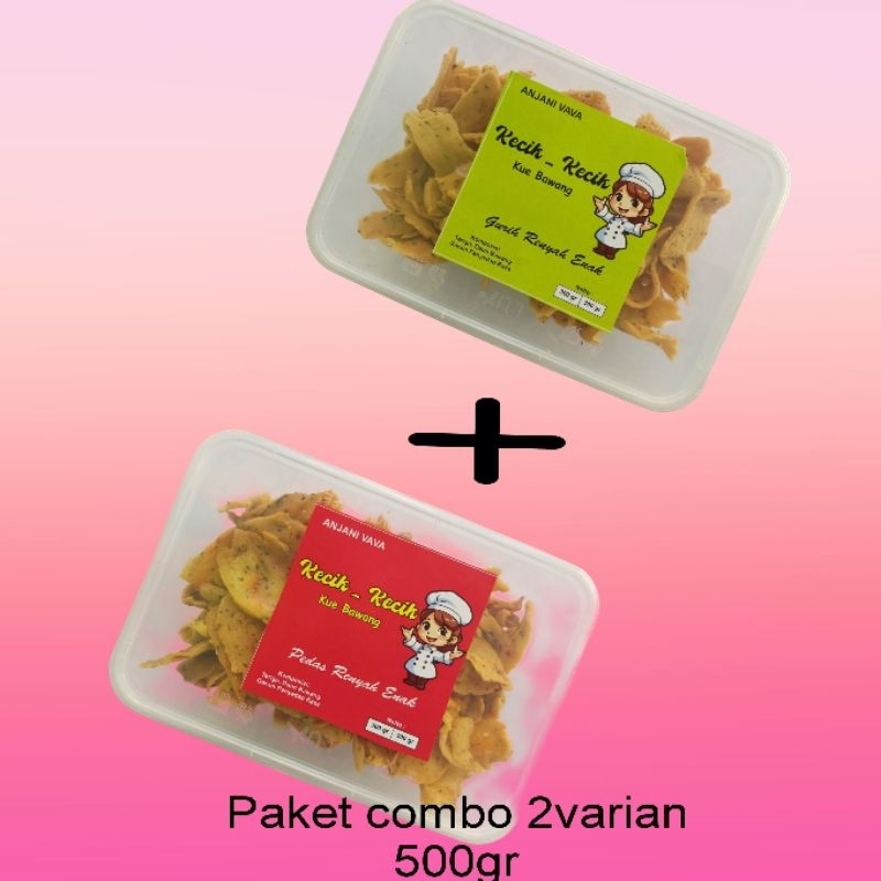 

Kue Bawang paket kombo 2variasi rasa pedas dan original ( @250gr)