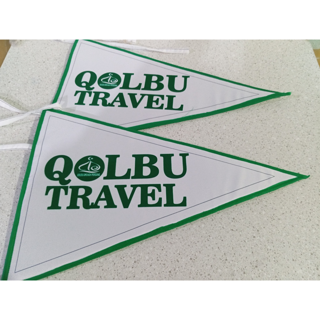 Bendera Travel/Bendera Segitiga Custom/Bendera Tour Custom