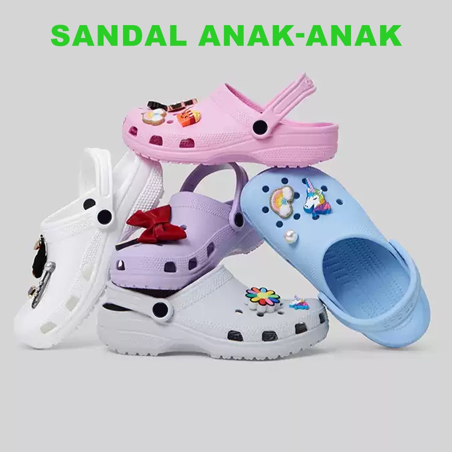 Sandal Anak Laki Laki Kodok Sendal Baim  10-15 Tahun EVA Rubber Anti Slip 30-35