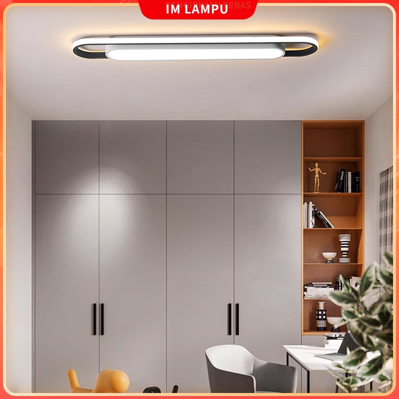 Lampu plafon panjang teras/lampu plafon/tangga/kamar mandi/kamar tidur lampu plafon LED 3 warna