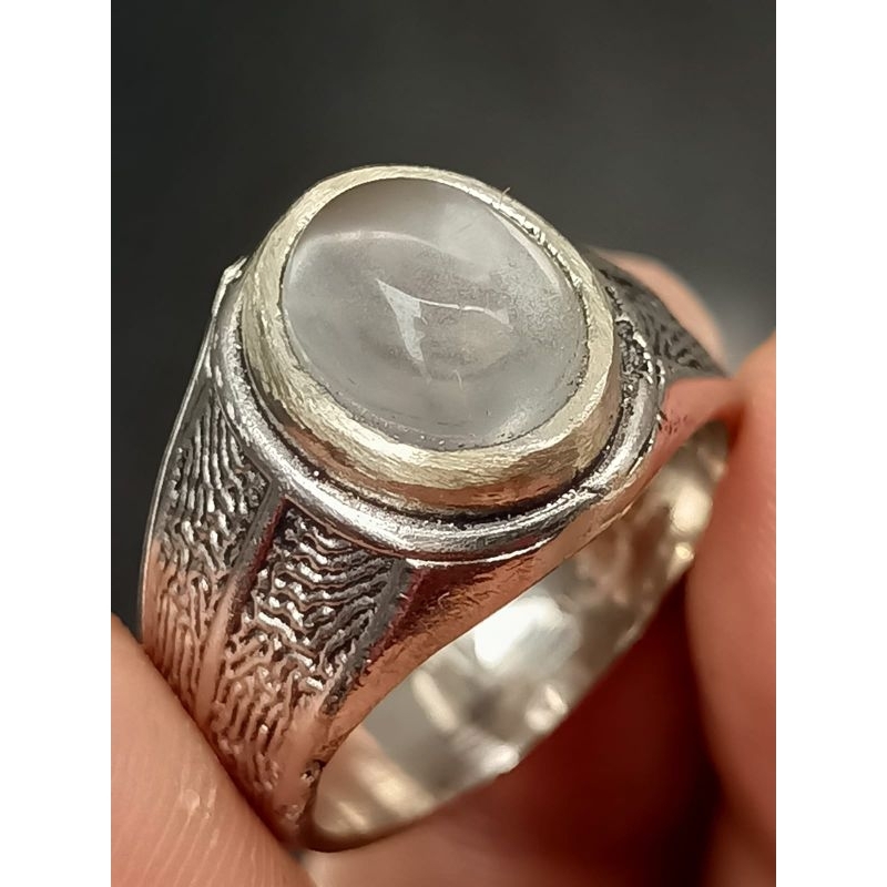 Cincin Batu Akik Kinyang Air , Size Kecil , Natural