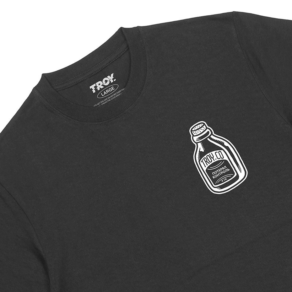Troy Company Tshirt Black Salt Bottle - Kaos Pria Lengan Pendek Hitam MT 2338