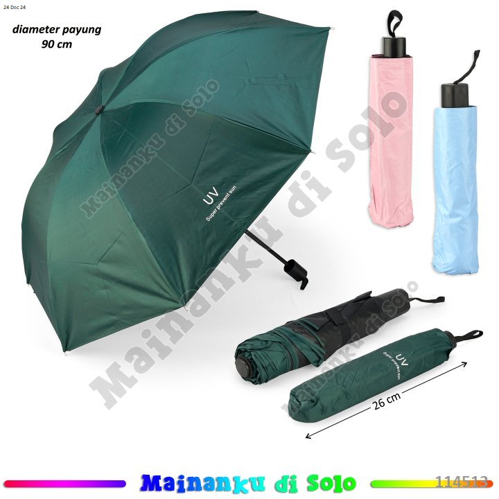 Payung Lipat 3D/ Payung UV / Payung motif Buah
