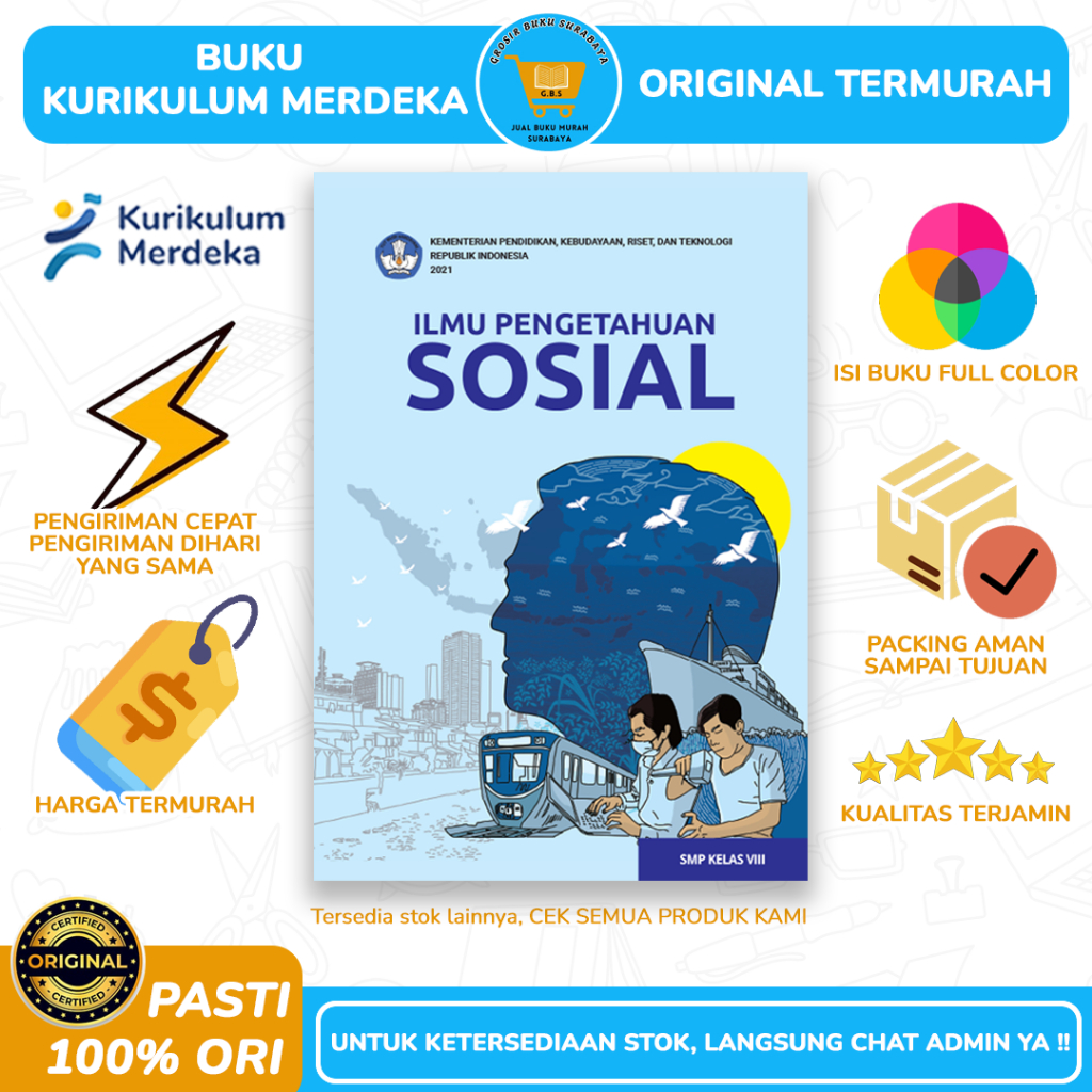 Buku IPS Kelas 8 SMP - Buku Paket Siswa - Kurikulum Merdeka