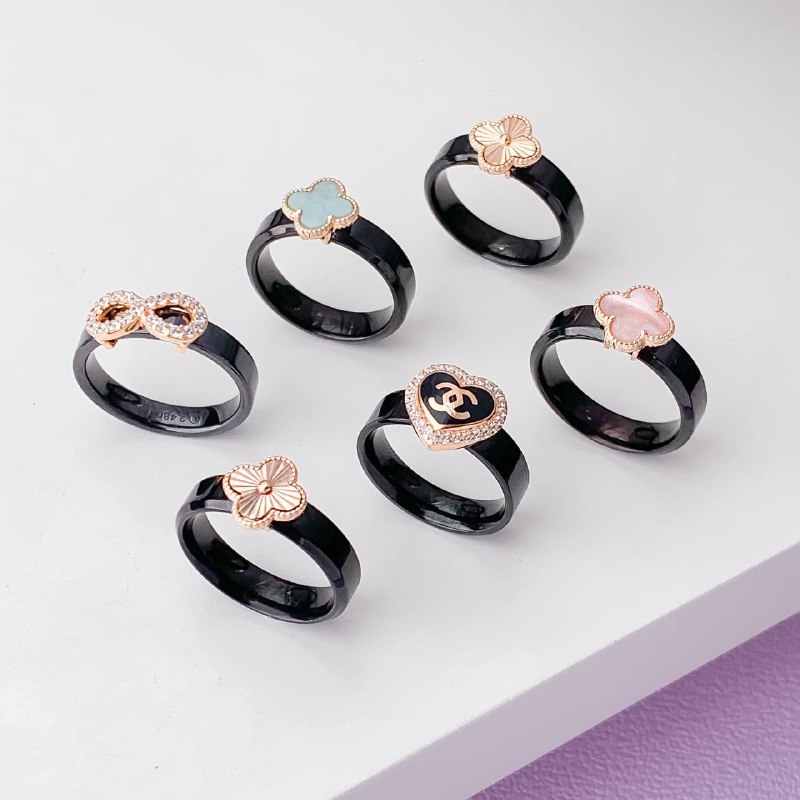 MCG - Yellow Gold For Ring - Cincin Model Ceramic Clover