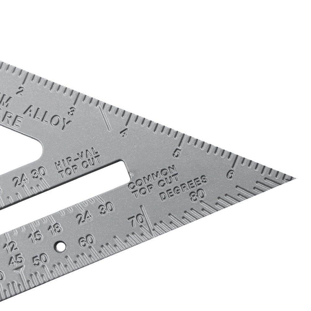 

Penggaris sudut Segita penggaris Aluminium Alloy alat pertukangan kayu Measurement Penggaris tukang