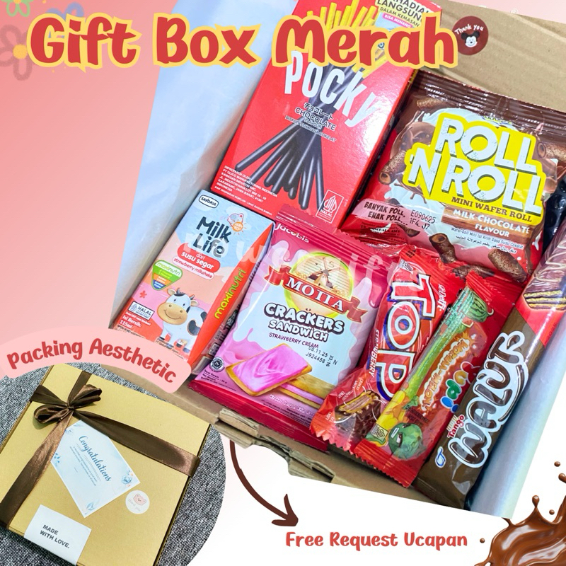 

Gift Box Snack Hampers/ Hampers Snack Kado Ultah Wisuda Sidang