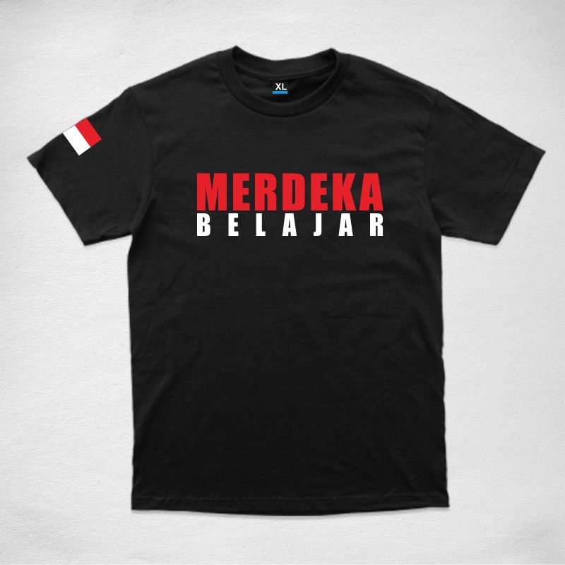 Kaos Merdeka Belajar Tshirt Distro Pria Wanita Original Premium