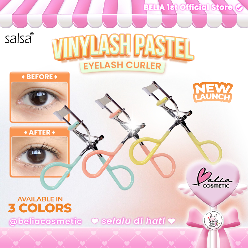 [ BELIA ] SALSA Vinylash Pastel Eyelash Curler | Penjepit Bulu Mata | Pelentik | Makeup Tools | Jepi