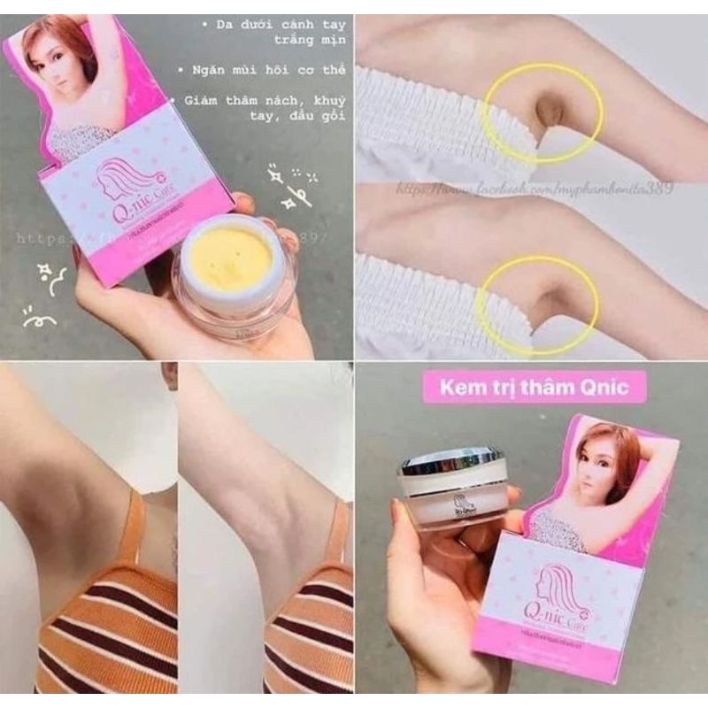 Q NIC CARE QNIC QNICARE UNDERARM WHITENING CREAM PEMUTIH KETI DAN SELENGKI