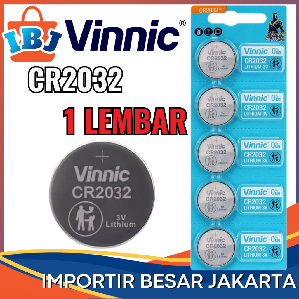 ORIGINAL Baterai Batre Batrai Batrei CMOS Vinnic CR2032 Laptop PC Baterai Timbangan Digital badan CR