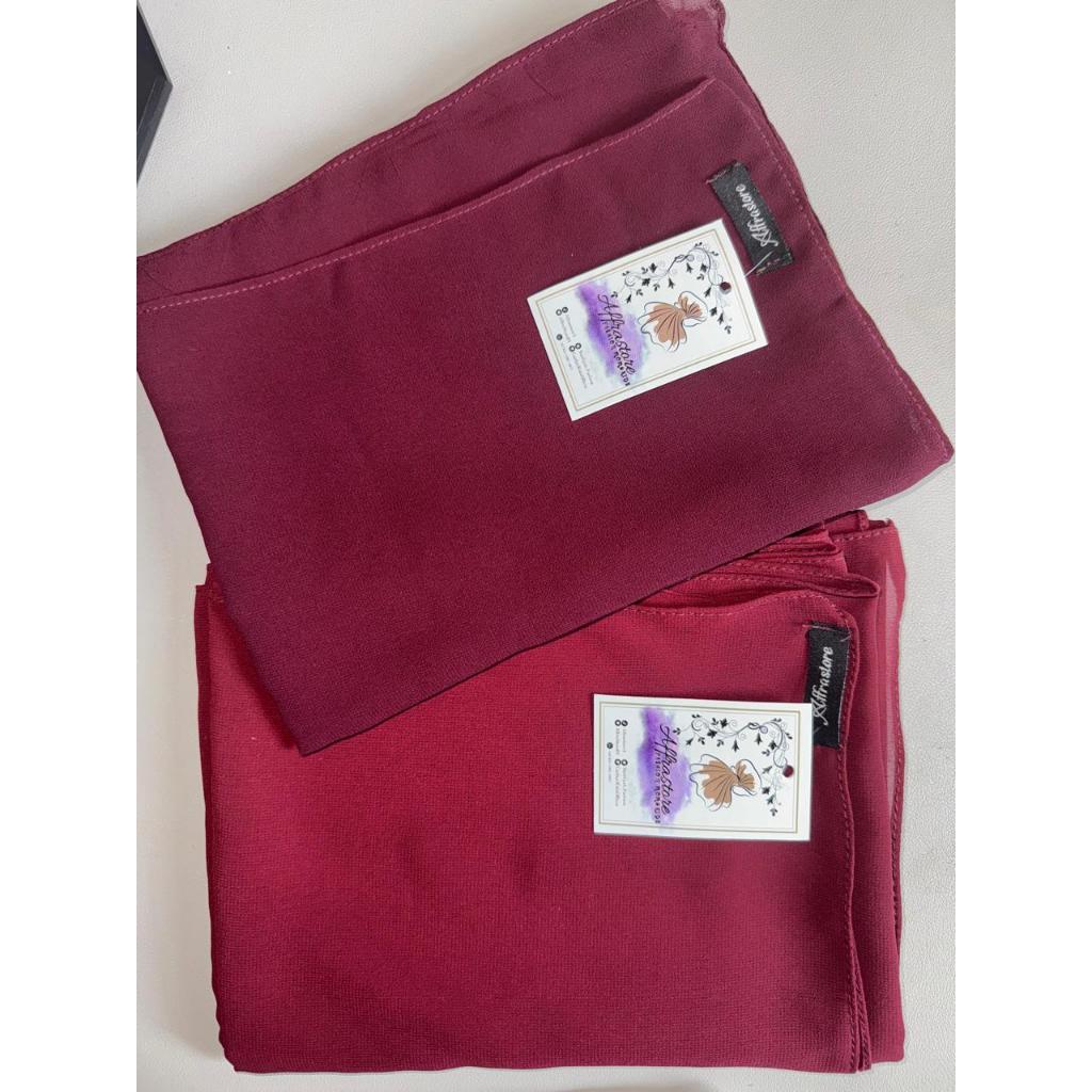 Pashmina Polos Ceruty Premium Burgundy