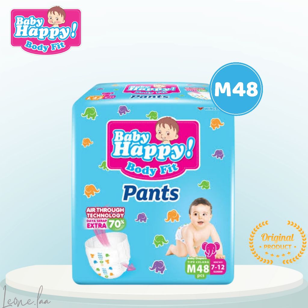 Baby Happy Pants Popok Bayi Celana M48 | M 48 Jumbo