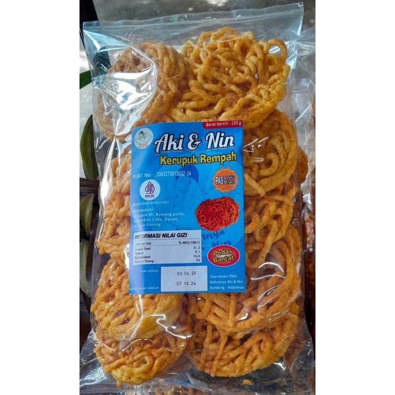 

Kerupuk Mie Rempah DASGUR (Pedas Gurih)