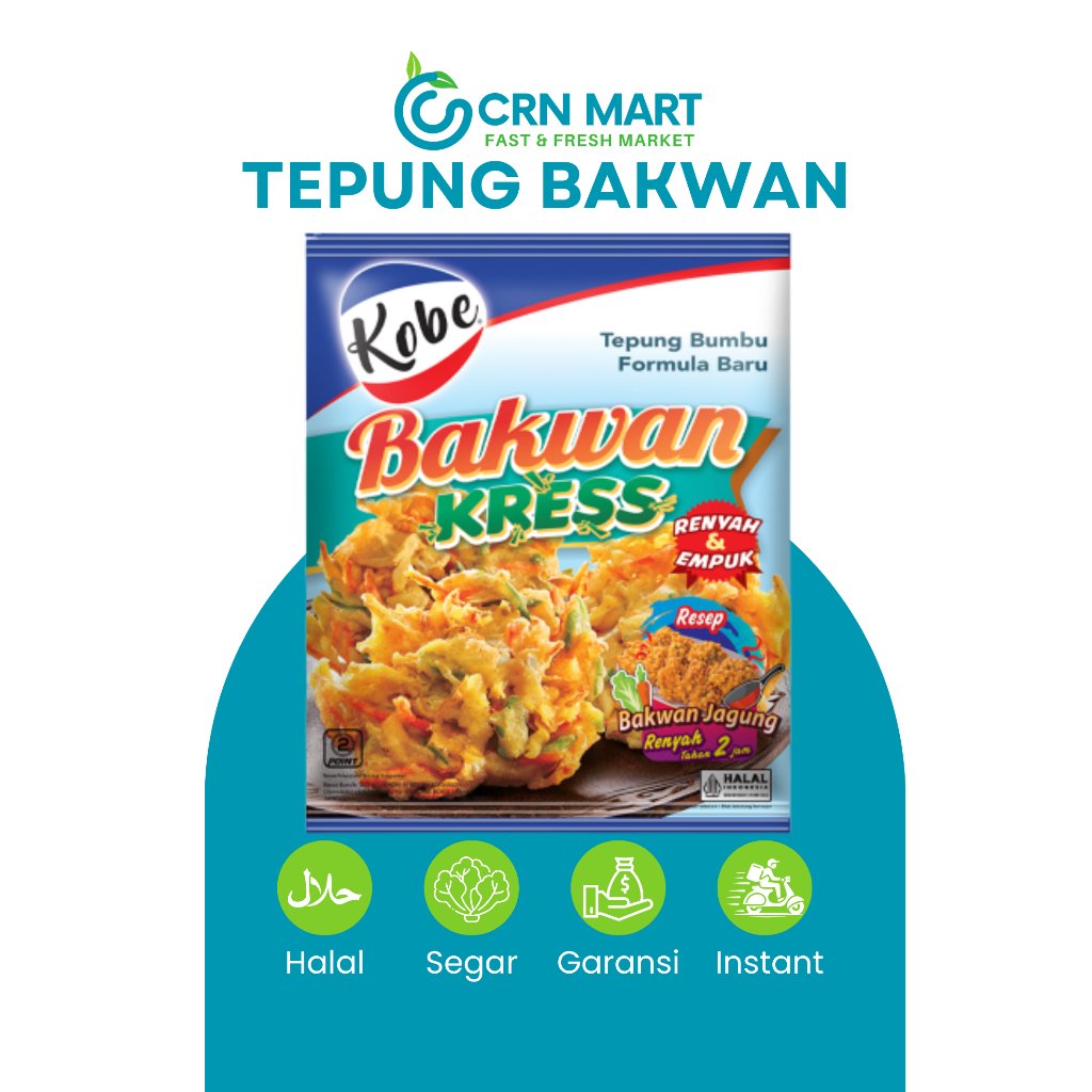 

CRN MART - Kobe Tepung Bumbu Bakwan Instan Kemasan 200 gr
