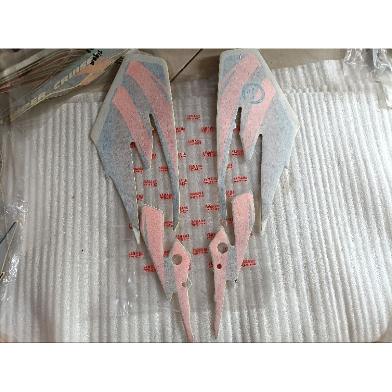 striping yamaha rx king master tahun 1997 hitam orange new old stok original