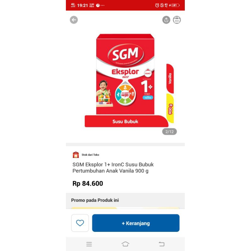 

SGM Eksplor Susu Bubuk IronC 900g vanila