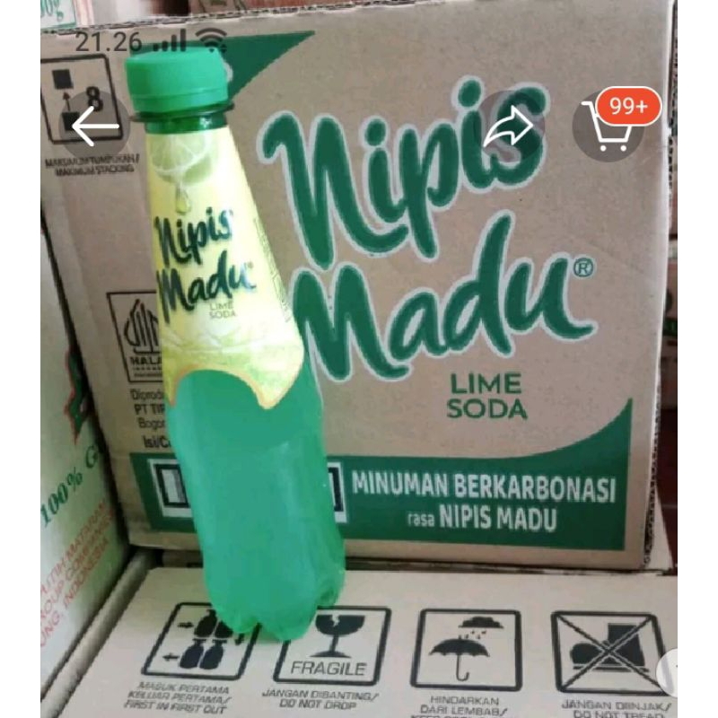 

minuman berkarbonasi rasa nipis madu