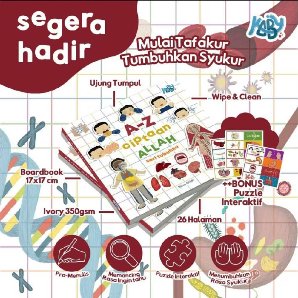 (Ready) A-Z Ciptaan Allah Seri Tubuhku by Kaby Book