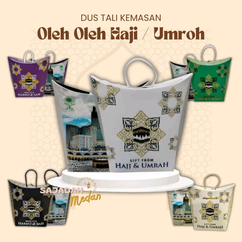 

[10 Pcs] Dus Kemasan Oleh Oleh Haji Umroh / Box Tali Souvenir