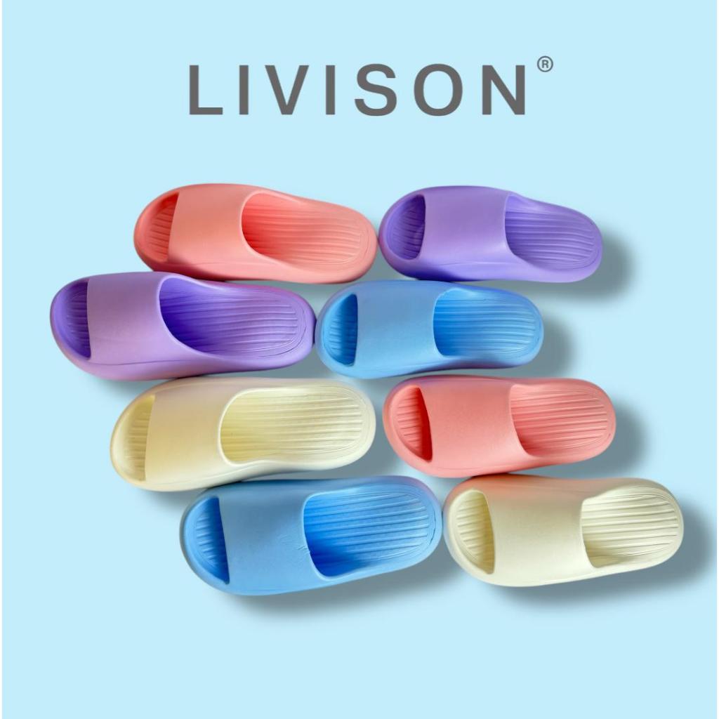 LIVISON Sandal Selop Wanita Polos Empuk Karet EVA
