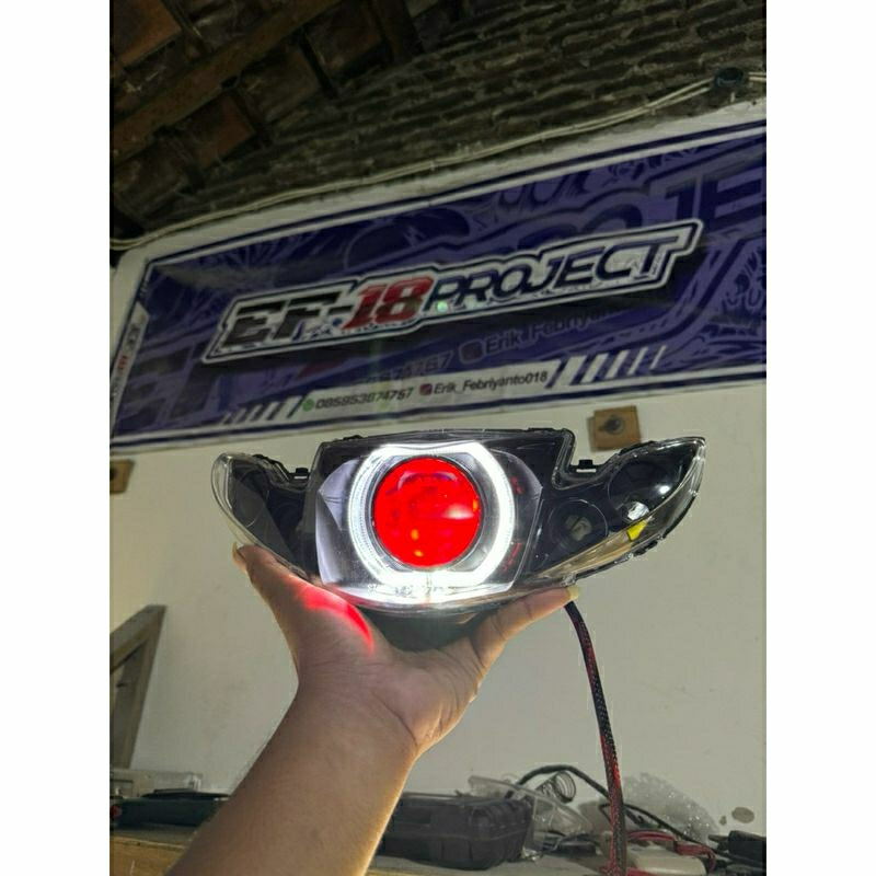 LAMPU BILED AES TURBO SE GEN 2 YAMAHA VEGA R NEW, BILED AES TURBO VEGA R NEW